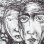 Gerrado Ingco, crayon on paper,43 x 56cm